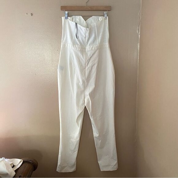 NBD Hastings jumpsuit white corset boned bustier strapless one piece Revolve XL - Picture 13 of 13
